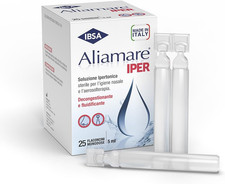 Aliamare Iper – 25 Flaconcini Monodose | Soluzione Ipertonica (3%) Di Acqua Di M