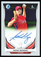 2014 Bowman Chrome Prospect Autographs Adam Morgan Auto Philadelphia Phillies