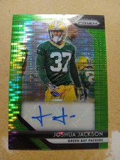 2018 Prizm Green Pulsar Prizm Rookie Autographs Joshua Jackson Auto RC RA-JJ