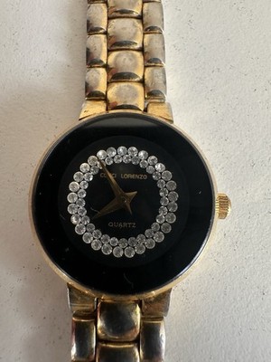 Elegante COCCI LORENZO Damenuhr   18K Gold Electroplated   Schmucksteine   Edel