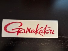 Gamakatsu Fishing Truck Boat Decal Sticker 2 14 X 8 Red
