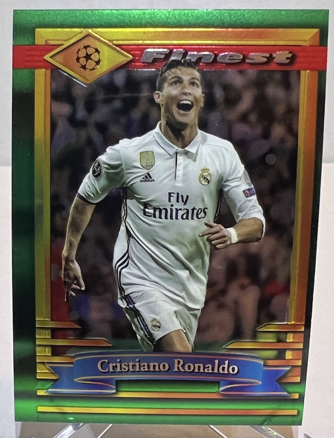 2022-2023 Topps Finest Flashback UEFA UCC Cristiano Ronaldo #77 Real Madrid LJ3