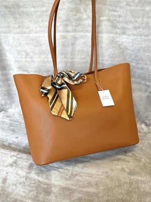 SUPER XXL BRAUNE SCHULTERTASCHE SHOPPER TYP WIRKLICH WEICH MIT REISSVERSCHLUSSBEUTEL INNEN 
