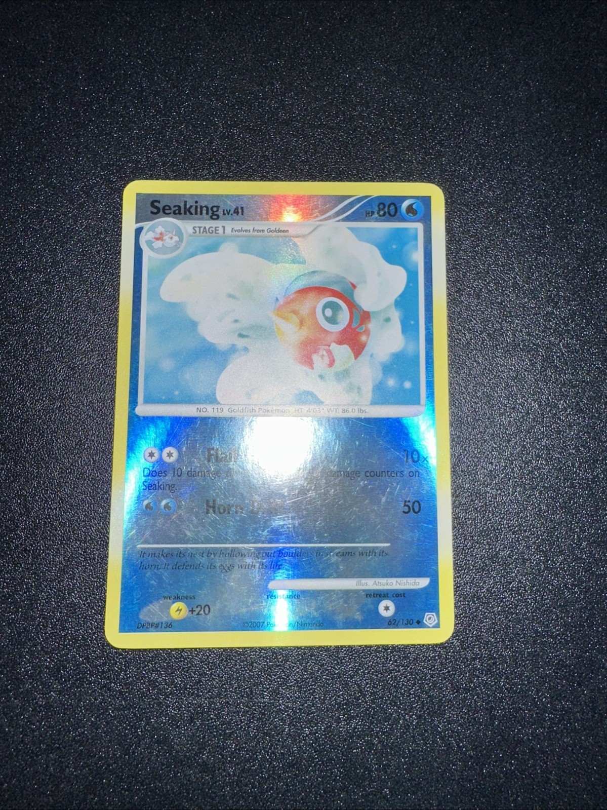 Pokémon TCG Seaking 62/130 Diamond & Pearl Reverse Holo LP
