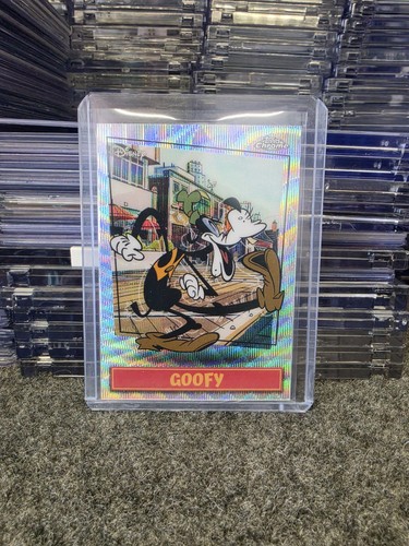2026 Topps Chrome Neon Disney MSSP-19 Goofy SSP RARE Refractor