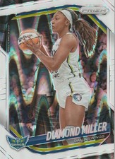 2025 Panini Prizm WNBA - Diamond Miller #27 White Seismic Prizm