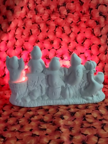 Ceramic Bisque~ Ready to Paint ~Ghost Fence Scene Rice Light Included - Picture 17 of 21