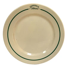 WALLACE CHINA Ferndale California Veterans Restaurant Ware Plate