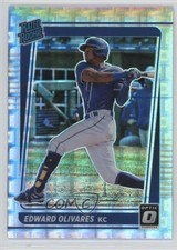 2021 Panini Donruss Optic Rated Roeokie Pandora Prizm 90/99 Edward Olivares #97