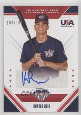 2020 Panini USA Baseball Stars & Stripes 108/182 Kurtis Reid #17U-KR Auto a2v