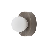 Kugel Wandlampe Keramik Braun Glas G9 B:16 Cm Bad Flur Wandleuchte Blendarm