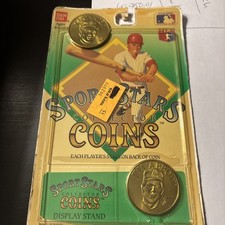 1990 Bandai Sport Stars MLB Collector Coins -Joe Carter/Jim Abbot