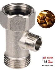 Bidet T Adapter, Metal T Valve for Bidet 7/8  x 7/8  x 3/8   or 15/16" x