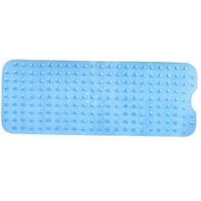 Original Bath Tub and Shower Mat-Clear Blue with Suction cup Antislip PVC Materi
