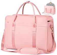Garment Bags for Travel, Convertible Garment Duffle Bag for Women Men, Pink