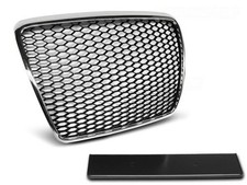 Sportgrill / Kühlergrill für Audi A6 C6 (4F) 09-11 chrom in Wabendesign