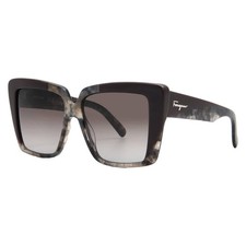 Ferragamo Grey Gradient Square Ladies Sunglasses SF1060S 021 55 SF1060S 021 55