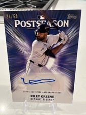 2025 Topps Postseason Performance Autographs #PPARG Riley Greene AUTO 20/50