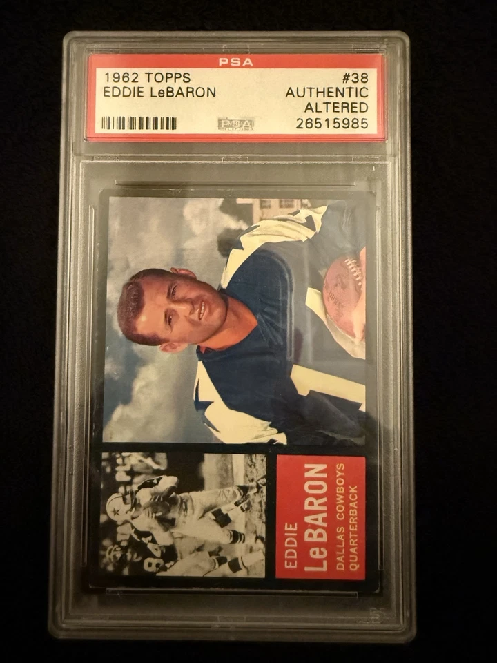 1962 Topps - #38 Eddie LeBaron - Image 2 of 4