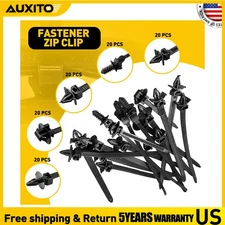 100pcs Mixed Cable Tie Bundled Wire Car Harness Line Fastener Zip Clip Bands D