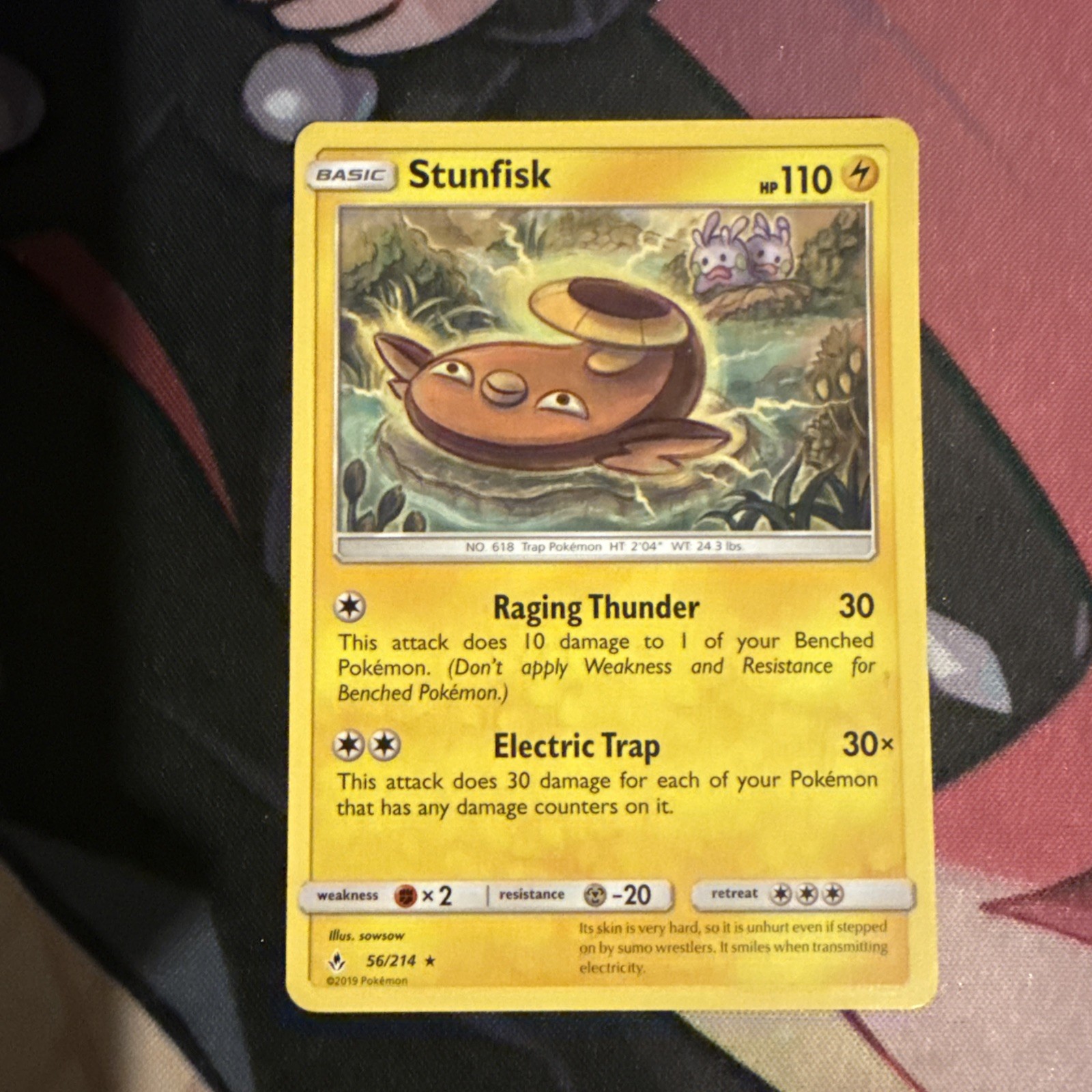 Pokémon TCG LP Unbroken Bonds Stunfisk 56/214