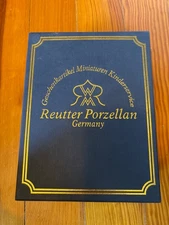 Reutter Germany Porcelain Floral Victorian Bathroom Set Dollhouse Miniature 1:12