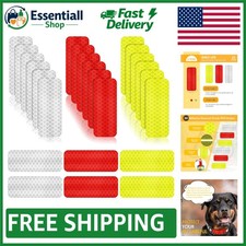 Durable Waterproof Reflective Stickers for Enhanced Nighttime Safety - 24 Pieces