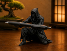Ghostface Scream Pen Holder 3D Printed Horror Desk Organizer Halloween Decor
