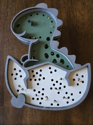 Childrens Nightlight Dinosaur Wooden Handmade