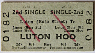 B.R.B. LUTON (BUTE STREET) to LUTON HOO