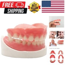 Denture Do it Yourself Full Set of Top and Bottom Fake Teeth for Improve Your...