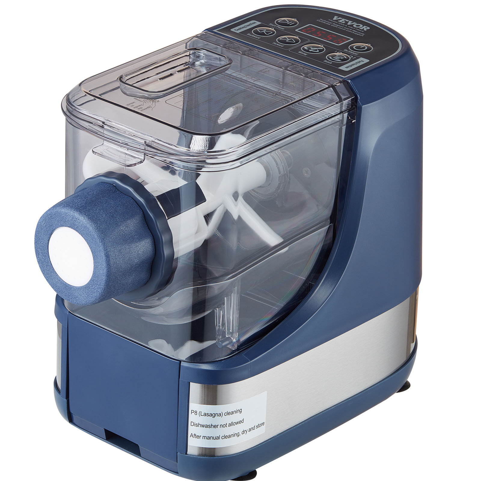 VEVOR Electric Pasta Maker Automatic Noodle Making Machine with 8 Pasta Shape