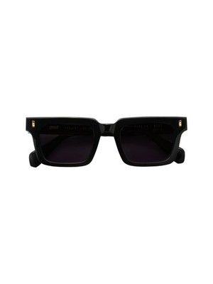 Gast Not Common Sonnenbrille Schwarz Gold NC07 Graue Gläser 49/22 - Neu