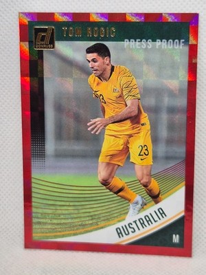 Tom Rogic Australia Socceroos Celtic Donruss Optic 2018-19 Red Press Proof