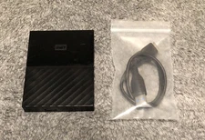 WD My Passport Ultra Portable External USB Hard Drive WDBYNN0010BBK-0B W/ CABLE