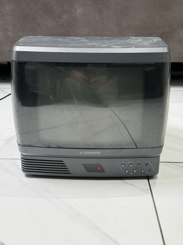 Retro Vintage Ferguson Portable Small TV Television Retro Gaming Tele T10R Used - Foto 2 di 8
