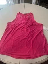 Xersion Womans Racer Back Performance Tank Top Aruba Pink Size Medium NWT