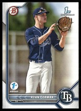 Ryan Cermak 2022 Bowman Draft 1st Edition Tampa Bay Rays #BD-81