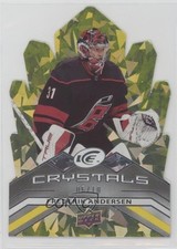 2021-22 Upper Deck Ice Ice Crystals Yellow 6/10 Frederik Andersen #IC-19 2d8