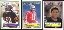 1983 Topps Football Complete Set Allen RC Montana
