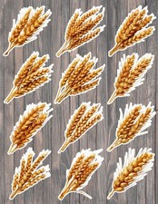 Bunch of Wheat Grain Cut Vinyl Stickers Scrapbooking Laptop Waterbottle