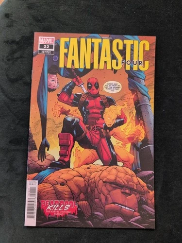 FANTASTIC FOUR #22 ETHAN YOUNG DEADPOOL KILLS  MARVEL UNIVERSE VARIANT 1