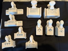 Martha Stewart Paper Punch Lot of 10 - Assorted Border Corner Punches