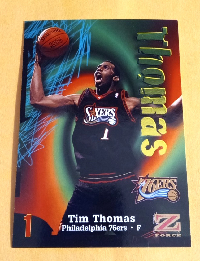 1997-98 Skybox Z-Force - Tim Thomas #120 Rookie RC - 76ers