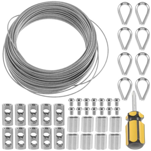 String And Wire Wire Rope Light String Kit Cable Thimbles Rigging Stainless Steel | eBay UK