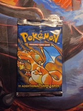 Pokemon Base Set Unlimited Booster Pack Charizard Artwork PULLED FROM BOX FRESH