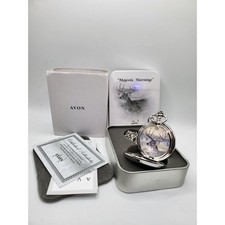Avon Al Agnew Majestic Morning Deer Pocket Watch NOS w Tin 2003
