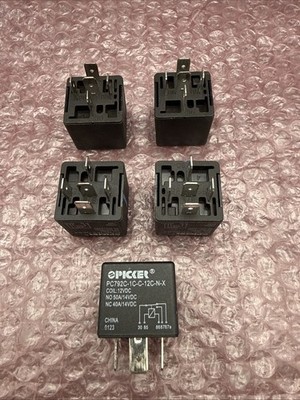Picker PC792C-1C-C-12C-N-X Automotive Relay SPDT 50A 12V - Pack of 5 NEW