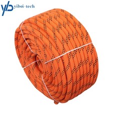 3/8" 120ft 48 Stranded Breaking Strength 3430 pounds Orange Black Braided Rope