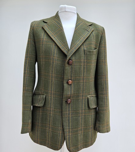 Veste Vintage Lambourne En Tweed Marron – Taille 40 Pouces – Phillips & Piper